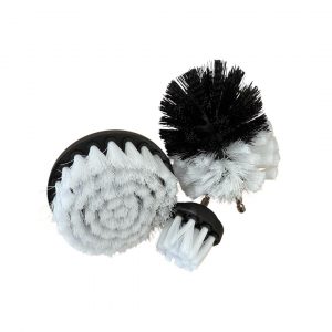 CLEAN UP - Kit de 3 brosses douce pour visseuses ( spécial shampoing sièges, moquettes et jantes )